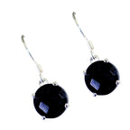 Black-Onyx-Italian-Mia-Solitaire-Dangle-Black-Sterling-Silver-Earring