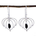 Black-Onyx-Australian-Genesis-Solitaire-Dangle-Black-Silver-Earring