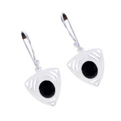 Black-Onyx-Spanish-Nora-Solitaire-Dangle-Black-92.5-Silver-Earring
