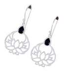 Black-Onyx-Spanish-Jiwoo-Solitaire-Dangle-Black-925-Sterling-Silver-Earring