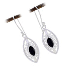 Black-Onyx-Latin-American-Nova-Solitaire-Dangle-Black-925-Sterling-Silver-Earring