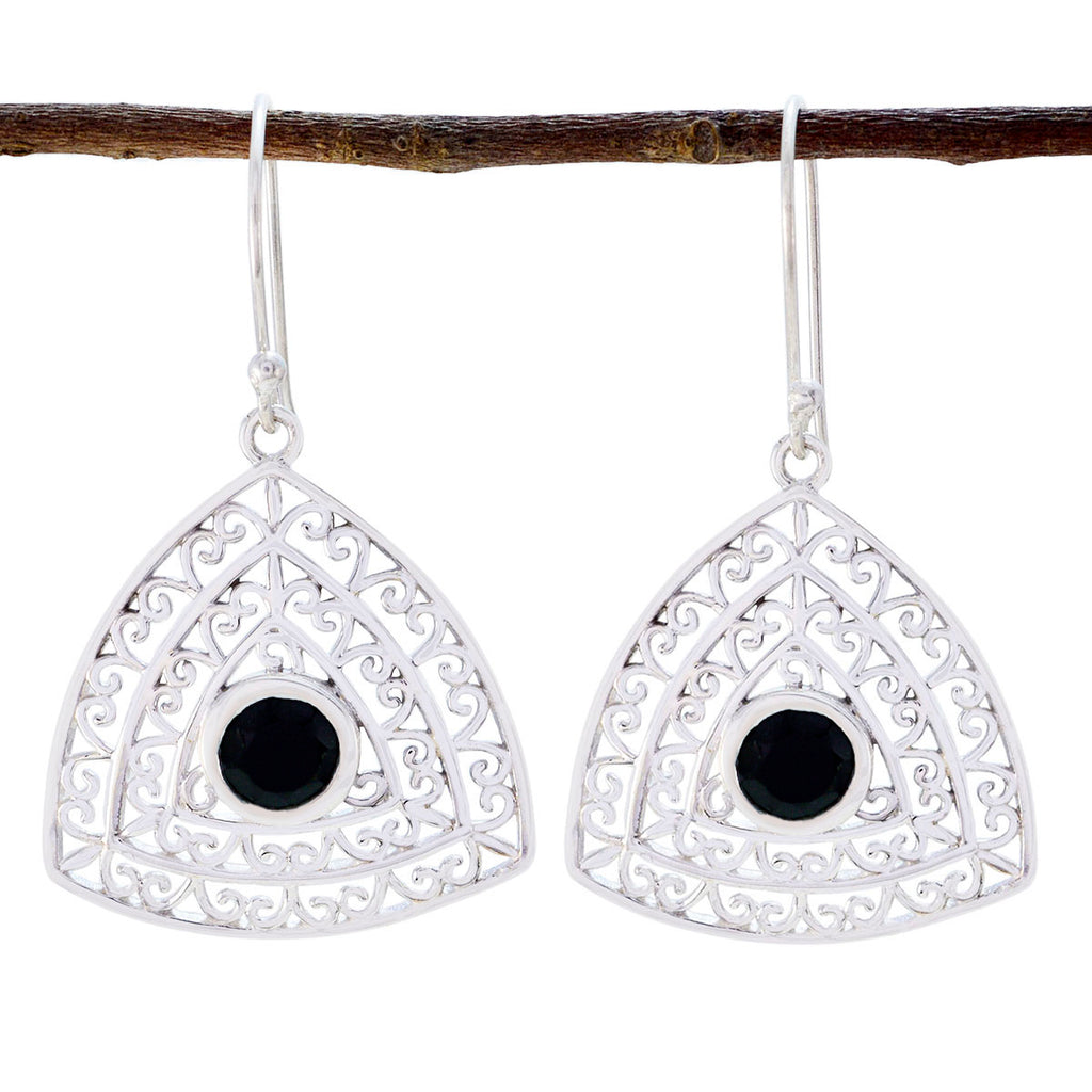 Black-Onyx-African-Penelope-Solitaire-Dangle-Black-Sterling-Silver-Earring