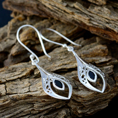 Black-Onyx-Moroccan-Sarah-Solitaire-Dangle-Black-92.5-Silver-Earring