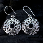 Black-Onyx-Middle-Eastern-Marie-Solitaire-Dangle-Black-925-Sterling-Silver-Earring