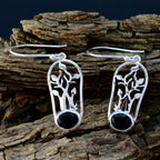 Black-Onyx-Egyptian-Pauline-Solitaire-Dangle-Black-925-Sterling-Silver-Earring