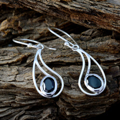 Black-Onyx-Korean-Skylar-Solitaire-Dangle-Black-Sterling-Silver-Earring