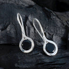 Black-Onyx-French-Hannah-Solitaire-Dangle-Black-Silver-Earring