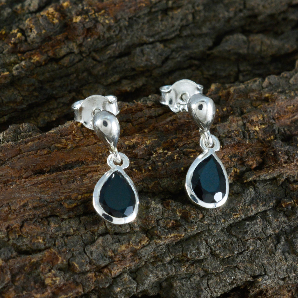 Black-Onyx-African-Yasmine-Solitaire-Stud-Black-925-Silver-Earring