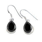 Black-Onyx-Latin-American-Hye-jin-Solitaire-Dangle-Black-Sterling-Silver-Earring