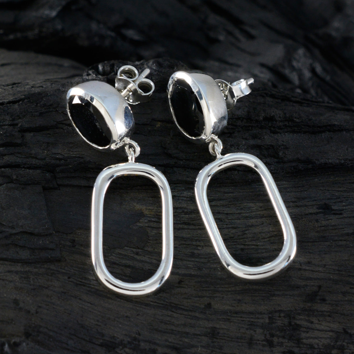 Black-Onyx-Middle-Eastern-Teresa-Solitaire-Stud-Black-925-Silver-Earring