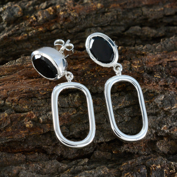 Black-Onyx-Middle-Eastern-Teresa-Solitaire-Stud-Black-925-Silver-Earring