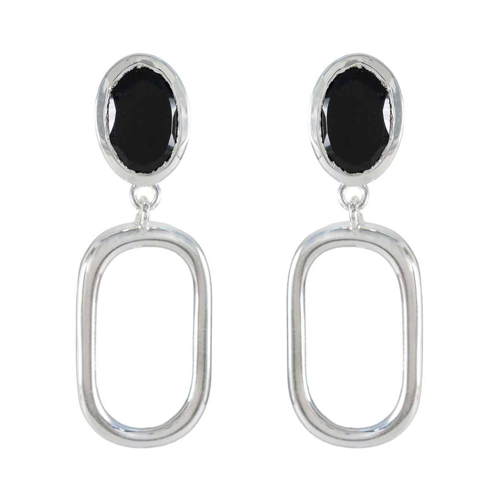 Black-Onyx-Middle-Eastern-Teresa-Solitaire-Stud-Black-925-Silver-Earring