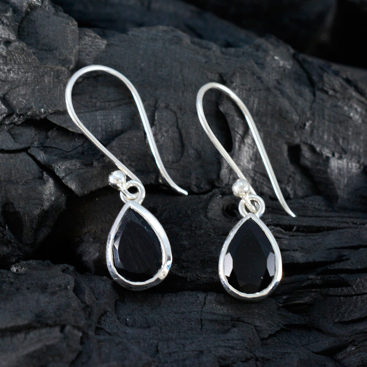 Black-Onyx-Turkish-Zoe-Solitaire-Dangle-Black-Sterling-Silver-Earring