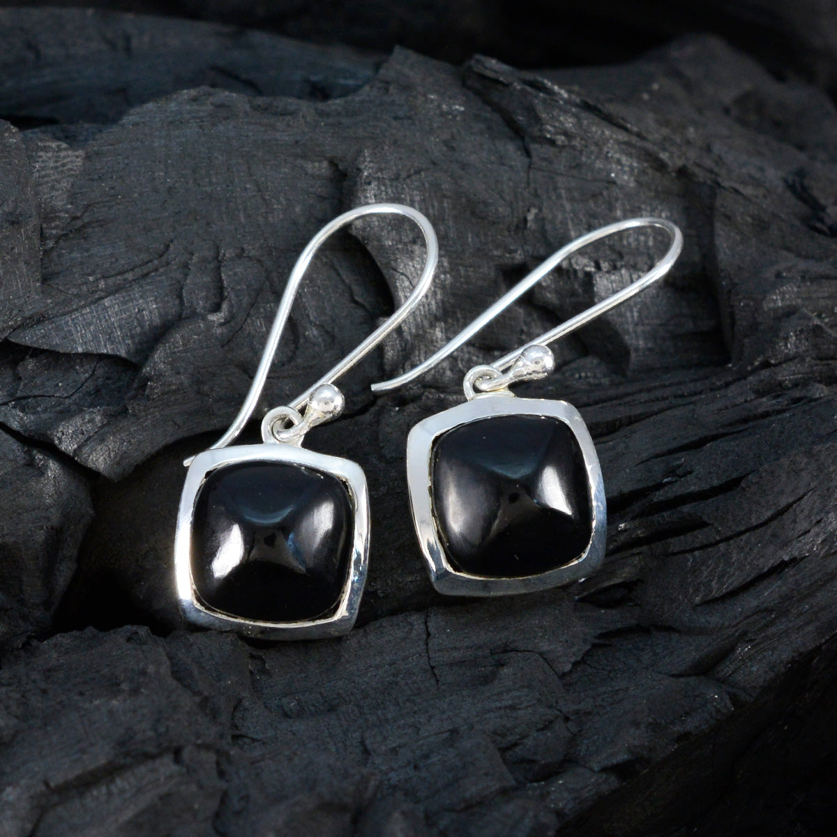 Black-Onyx-Egyptian-Hye-jin-Solitaire-Dangle-Black-925-Sterling-Silver-Earring