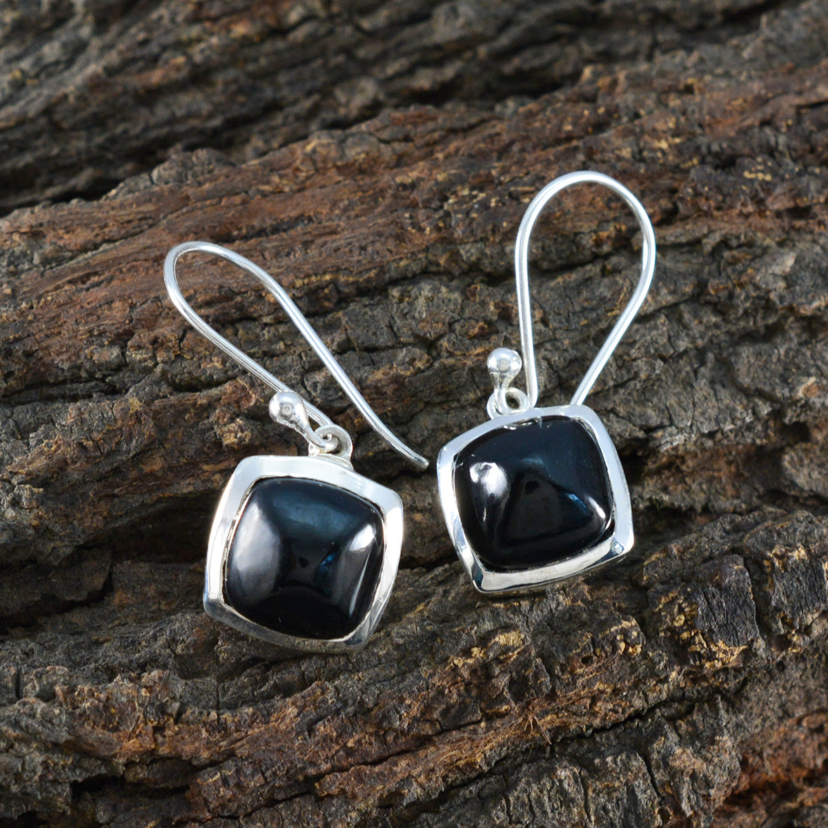 Black-Onyx-Egyptian-Hye-jin-Solitaire-Dangle-Black-925-Sterling-Silver-Earring