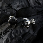 Black-Onyx-Latin-American-Yasmin-Solitaire-Stud-Black-Silver-Earring