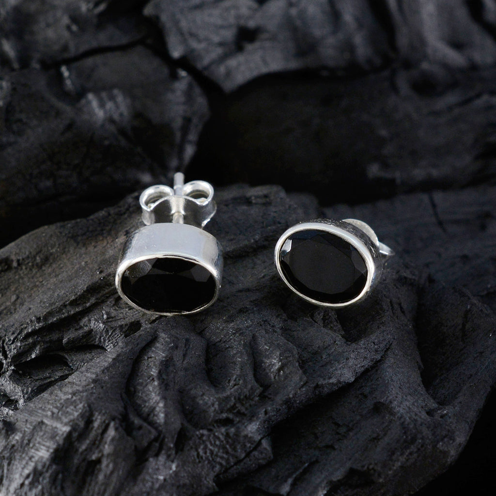 Black-Onyx-Mexican-Amelia-Solitaire-Stud-Black-Sterling-Silver-Earring