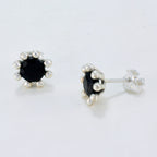 Black-Onyx-Egyptian-Dayana-Solitaire-Stud-Black-925-Sterling-Silver-Earring