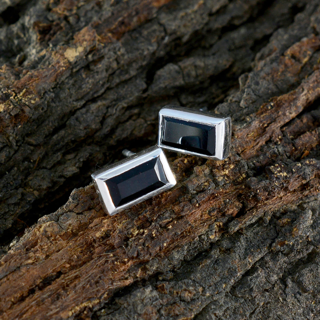 Black-Onyx-American-Genesis-Solitaire-Stud-Black-Sterling-Silver-Earring