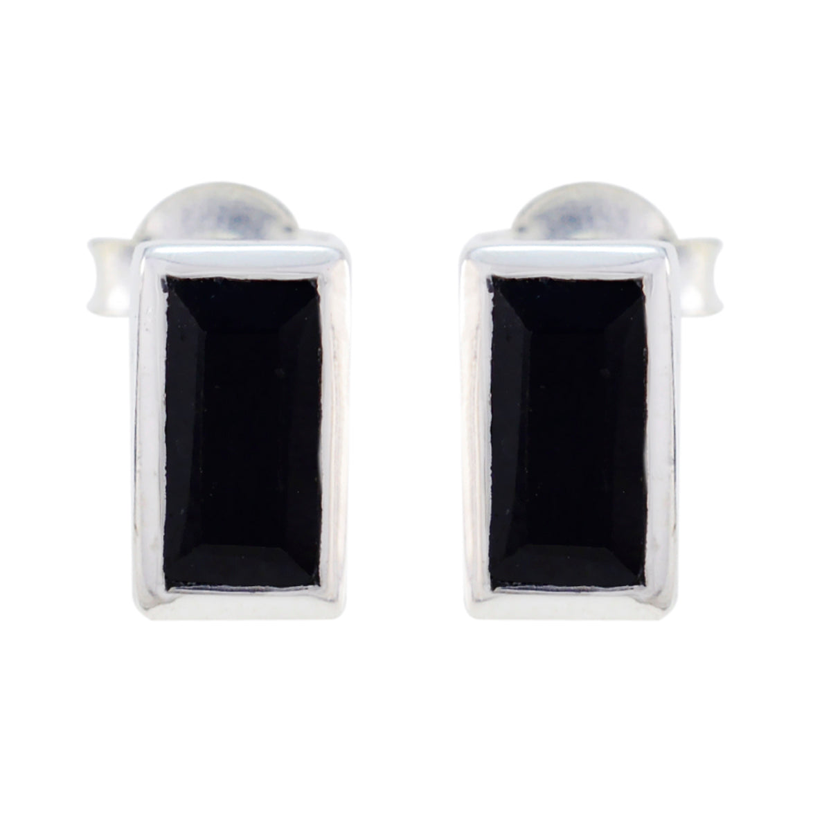 Black-Onyx-American-Genesis-Solitaire-Stud-Black-Sterling-Silver-Earring