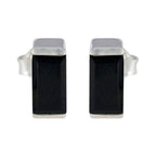 Black-Onyx-Spanish-Ida-Solitaire-Stud-Black-92.5-Silver-Earring