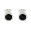 Black-Onyx-Japanese-Teresa-Solitaire-Stud-Black-92.5-Silver-Earring