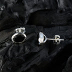 Black-Onyx-Korean-Haruka-Solitaire-Stud-Black-925-Sterling-Silver-Earring