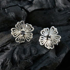 Black-Onyx-American-Bruna-Solitaire-Stud-Black-92.5-Silver-Earring