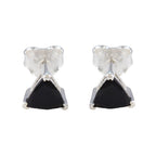 Black-Onyx-Moroccan-Carolina-Solitaire-Stud-Black-Silver-Earring