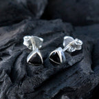 Black-Onyx-American-María-Solitaire-Stud-Black-925-Silver-Earring