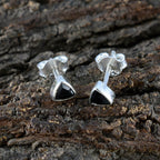 Black-Onyx-American-María-Solitaire-Stud-Black-925-Silver-Earring