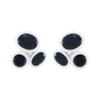 Black-Onyx-Moroccan-Ayaka-multiple-Stud-Black-Sterling-Silver-Earring