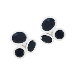 Black-Onyx-Moroccan-Ayaka-multiple-Stud-Black-Sterling-Silver-Earring