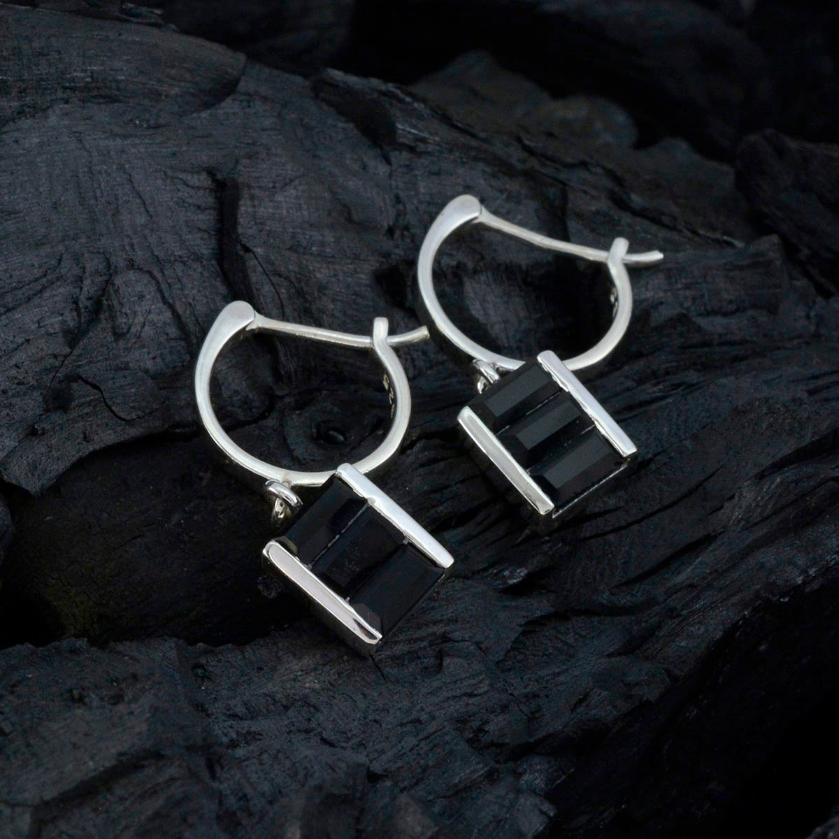 Black Onyx Australian Emma multiple Dangle Black 925 Sterling Silver Earring Secondary image