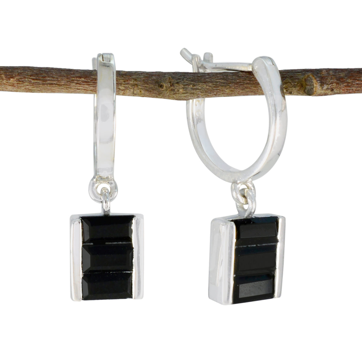 Black-Onyx-Australian-Emma-multiple-Dangle-Black-925-Sterling-Silver-Earring Main image