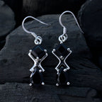 Black-Onyx-German-Rosa-multiple-Dangle-Black-92.5-Silver-Earring