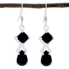 Black-Onyx-German-Rosa-multiple-Dangle-Black-92.5-Silver-Earring