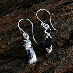 Black-Onyx-Australian-Lucy-Toi-et-Moi-Dangle-Black-92.5-Silver-Earring