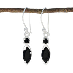 Black-Onyx-Australian-Lucy-Toi-et-Moi-Dangle-Black-92.5-Silver-Earring