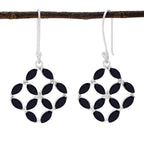Black-Onyx-Italian-Dayana-multiple-Dangle-Black-Silver-Earring