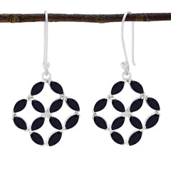 Black-Onyx-Italian-Dayana-multiple-Dangle-Black-Silver-Earring