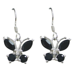 Black-Onyx-American-Emi-multiple-Dangle-Black-925-Silver-Earring