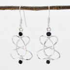Black-Onyx-Korean-Eun-ji-multiple-Dangle-Black-925-Sterling-Silver-Earring