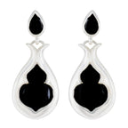 Black-Onyx-Egyptian-Ellie-Toi-et-Moi-Stud-Black-925-Sterling-Silver-Earring