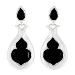 Black-Onyx-Egyptian-Ellie-Toi-et-Moi-Stud-Black-925-Sterling-Silver-Earring