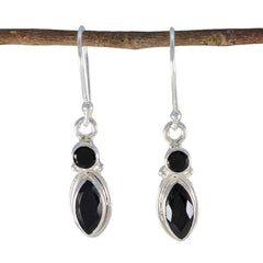Black-Onyx-Spanish-Anna-Toi-et-Moi-Dangle-Black-92.5-Silver-Earring