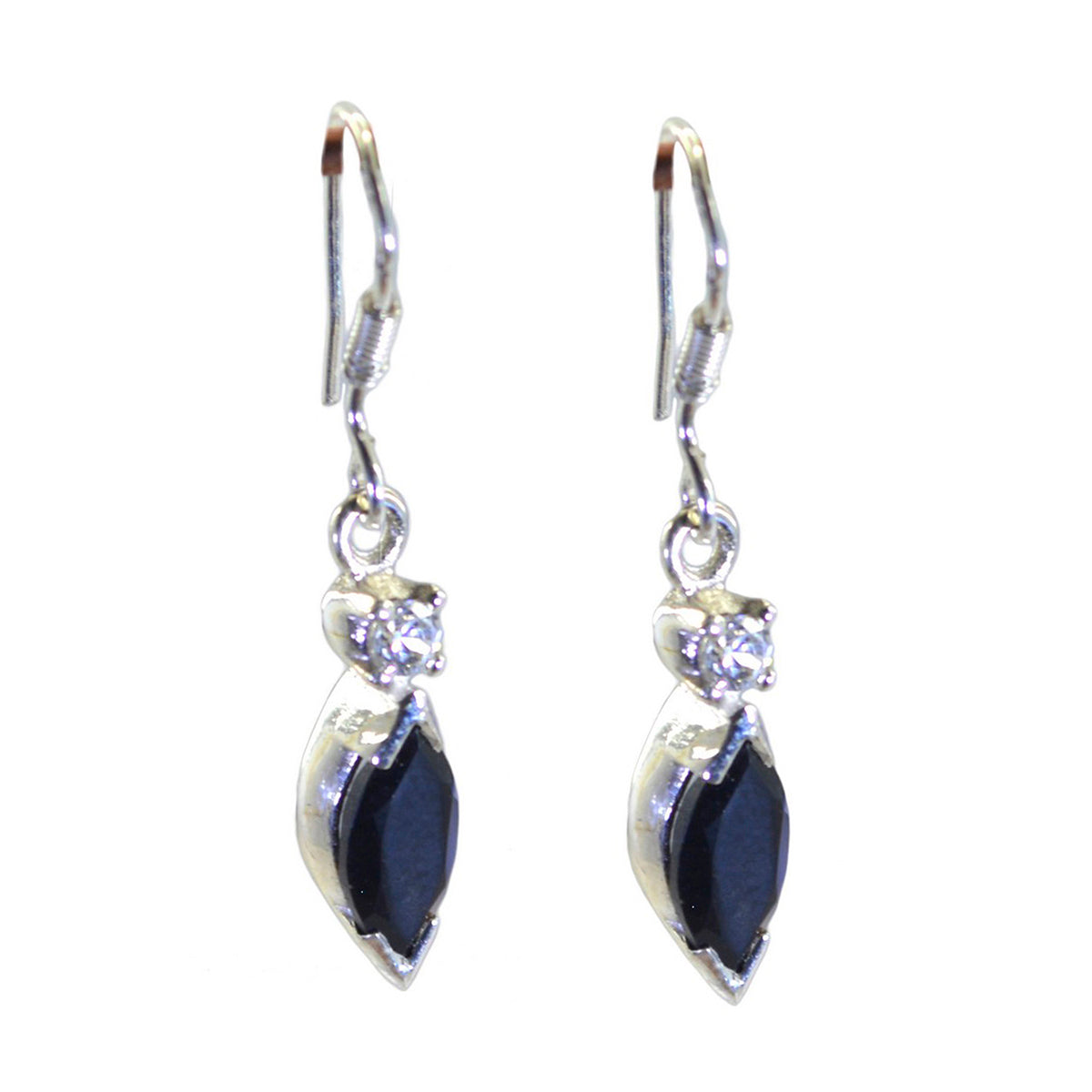 Black-Onyx-Japanese-Ha-eun-multiple-Dangle-Black-92.5-Silver-Earring