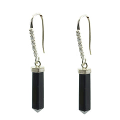 Black-Onyx-Italian-Haruka-multiple-Dangle-Black-Sterling-Silver-Earring