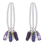 Grey-Pearl-Australian-Hye-jin-multiple-Dangle-Gray-925-Sterling-Silver-Earring