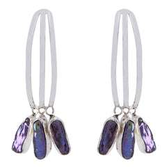 Grey-Pearl-Australian-Hye-jin-multiple-Dangle-Gray-925-Sterling-Silver-Earring